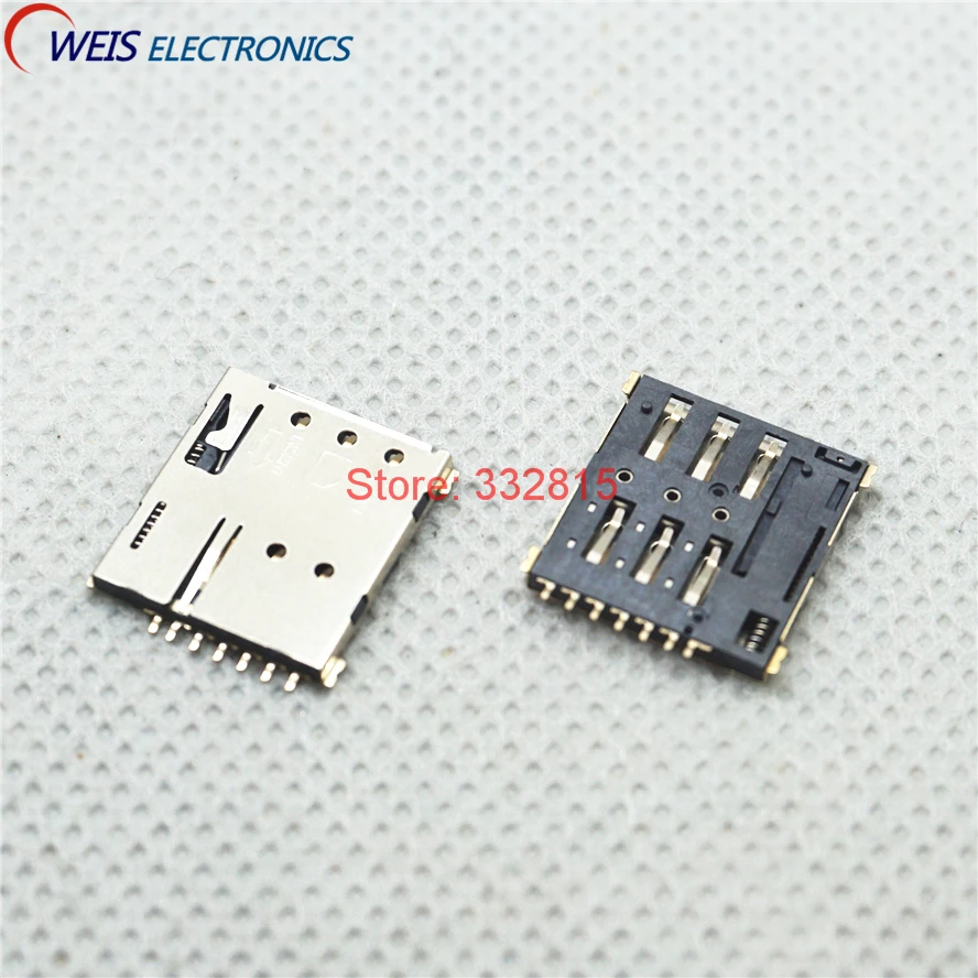 Держатель Nano SIM карты 10 шт. тип 7PIN разъем для мини sim nano ROHS бесплатная