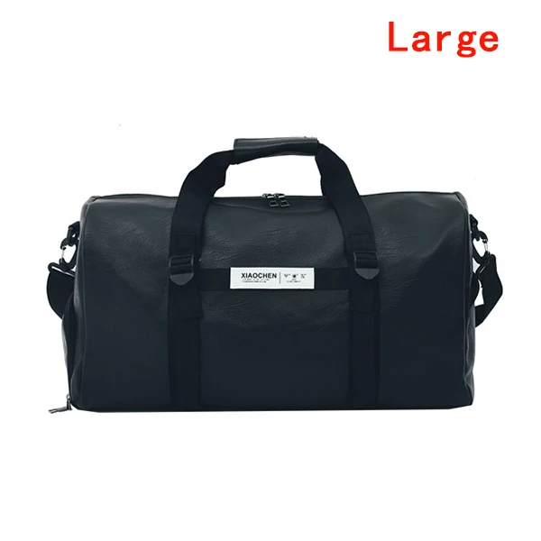 Black 2 Спортивная сумка из искусственной кожи, женская обувь для фитнеса, мужская спортивная сумка через плечо, Водонепроницаемая спортивная сумка для путешествий - Цвет: Black 2