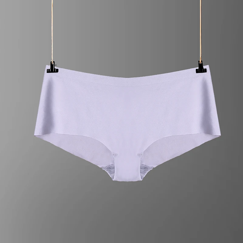 4 шт. женское нижнее белье шелковые трусики для женщин однотонные Бесшовные