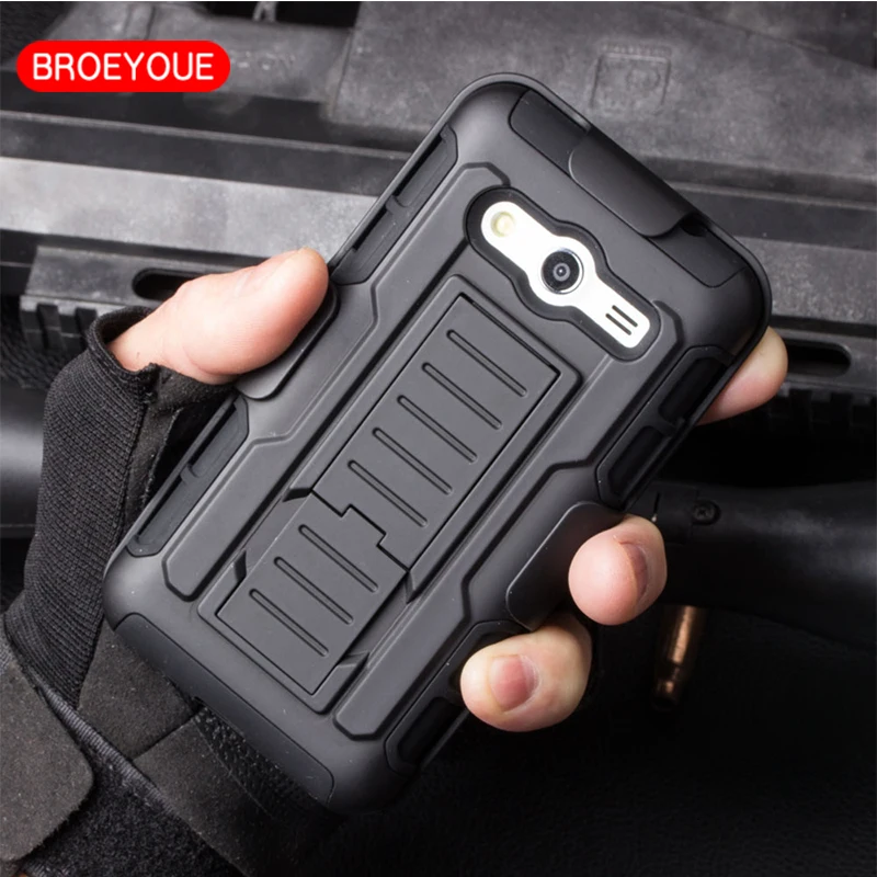 BROEYOUE Case For Samsung Galaxy Core 2 Future Holster Hybrid Hard Cover Core2 G3559 G355h Phone Cases | Мобильные телефоны и