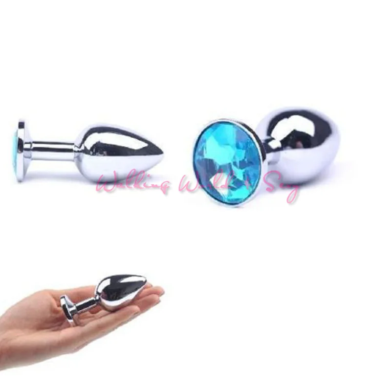 Анальная пробка унисекс из нержавеющей стали с металлическим покрытием