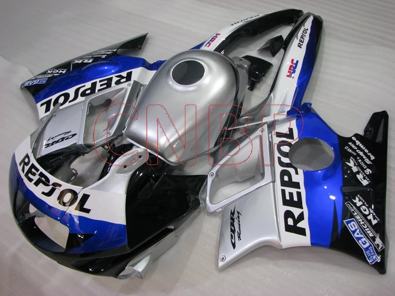 Набор для всего тела Honda Cbr600 1991 - 1994 синий черный серебристый репсол кузов CBR600 F2 1993