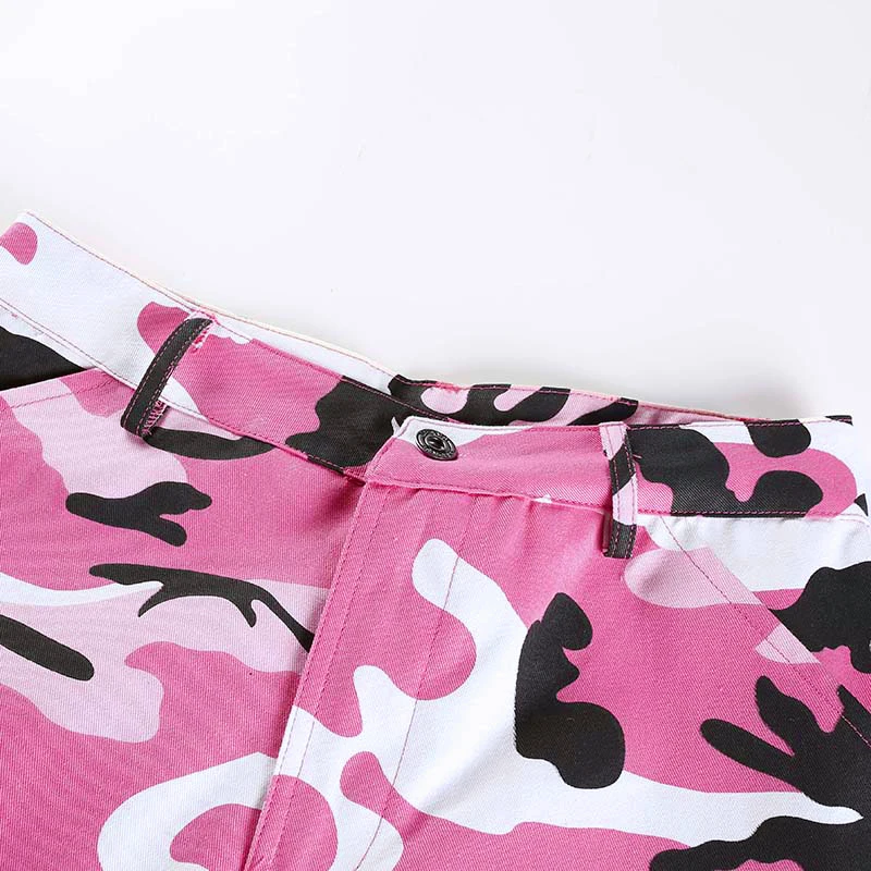 Sweetown повседневные осенние зимние брюки карго женские Camoflage Харадзюку джоггеры спортивные штаны уличная хлопковая с высокой талией камуфляжные брюки