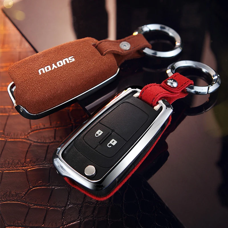 Genuine Leather Galvanized Alloy Car Key Case Cover For Buick Opel VAUXHALL Astra Corsa Antara Meriva Insignia OPEL | Автомобили и