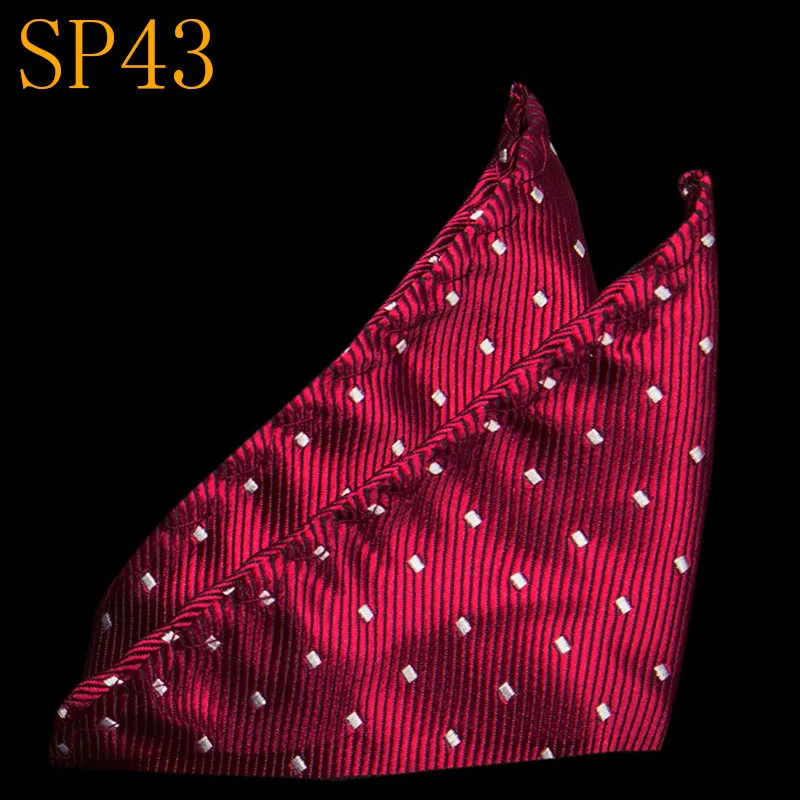 SP43 Скидка, новинка, мужские шелковые носовые платки, цветочный рисунок, Пейсли, карманные квадраты, для костюмов, курток, свадеб, вечеринок, бизнес, много узоров - Цвет: SP43