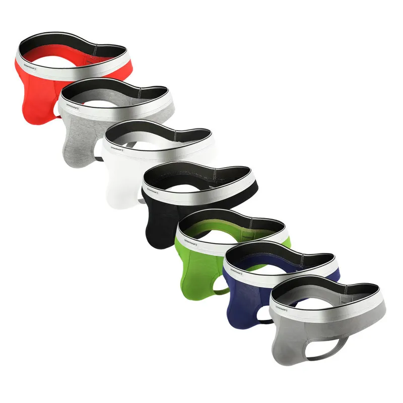 Мужские стринги 4 шт./лот сексуальное мужское нижнее белье с карманом для пениса