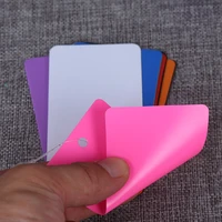 100 color plastic sheet tag100 plastic ropepvc plastic card blank waterproof tag stockclothing labels clothing pvc hang tags