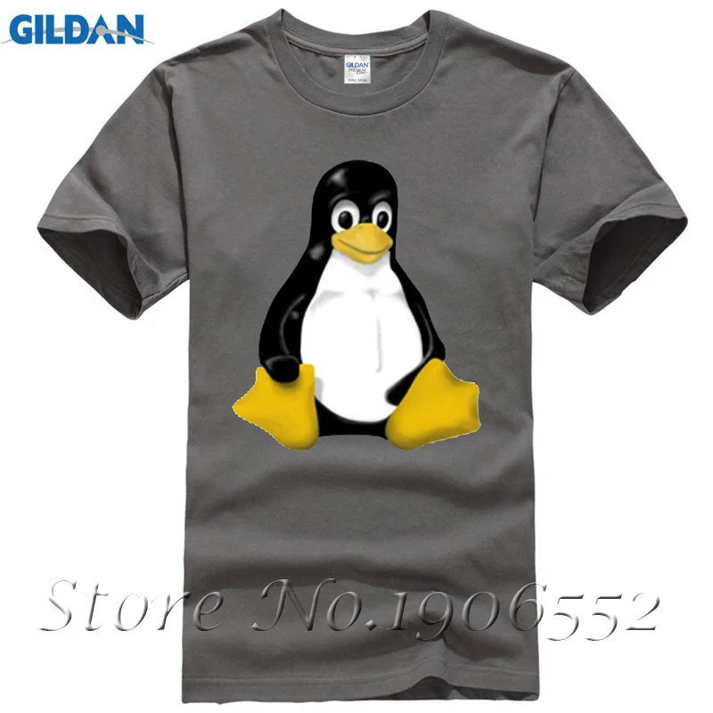CafePress темно футболку linux Такс Пингвин темно-Футболка 100% хлопок футболки с круглым