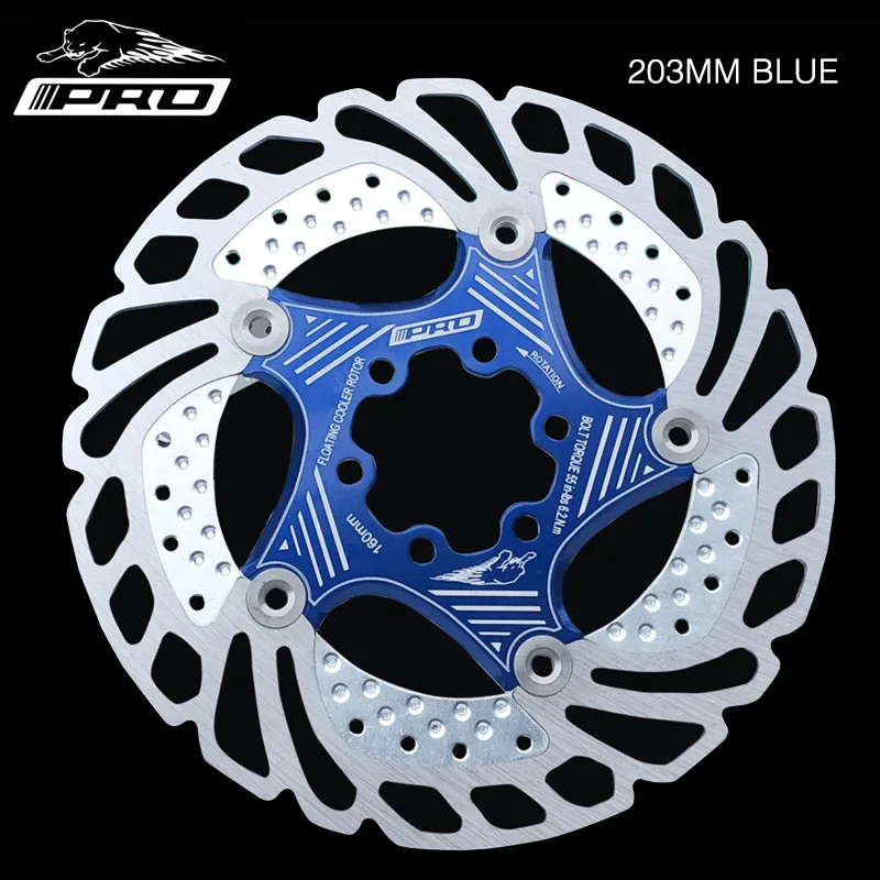 XKM blue 203mm Mountain руль для шоссейного велосипеда, велосипед для быстрого охлаждения плавающие дисковые тормоза pad140/160/180/203 мм высокой интенсивности дисковые Тормозные колодки Ультра - Цвет: XKM blue 203mm