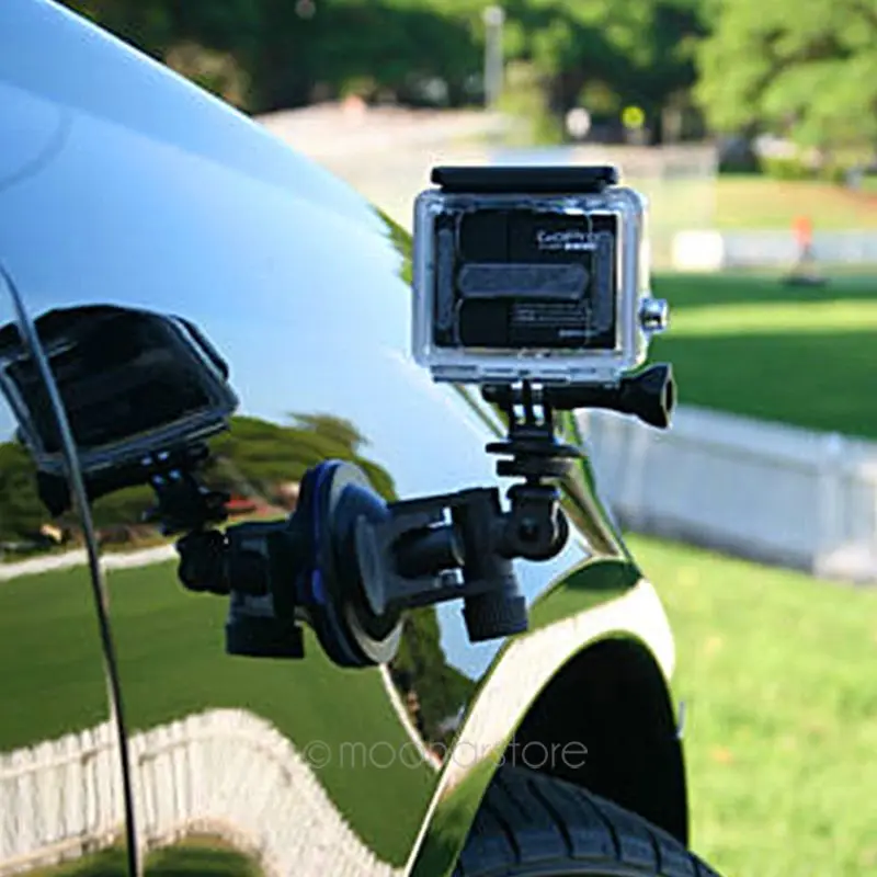 Держатель для камеры GoPro автомобильный адаптер на присоске стеклянный Штатив Hero 3