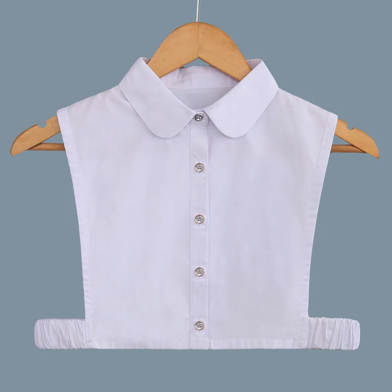 

Fall And Winter Korean Cotton Brocade Black And White Shirt Women Collar Lady False Collar Detachable