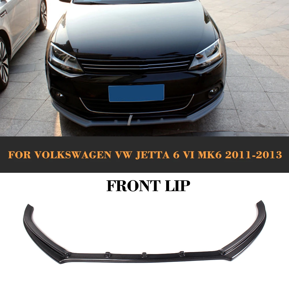 Спойлер переднего бампера из углеродного волокна для VW Jetta 2011 2013|spoiler jetta|spoiler