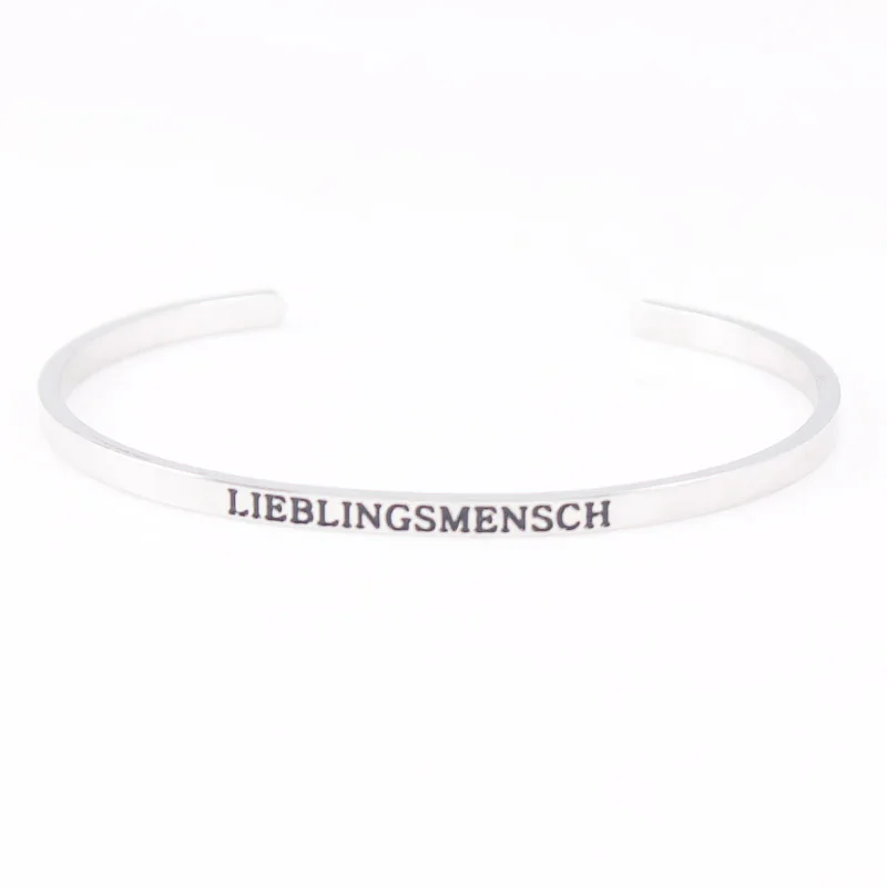 Барный браслет из нержавеющей стали с положительным вдохновением лучший вид