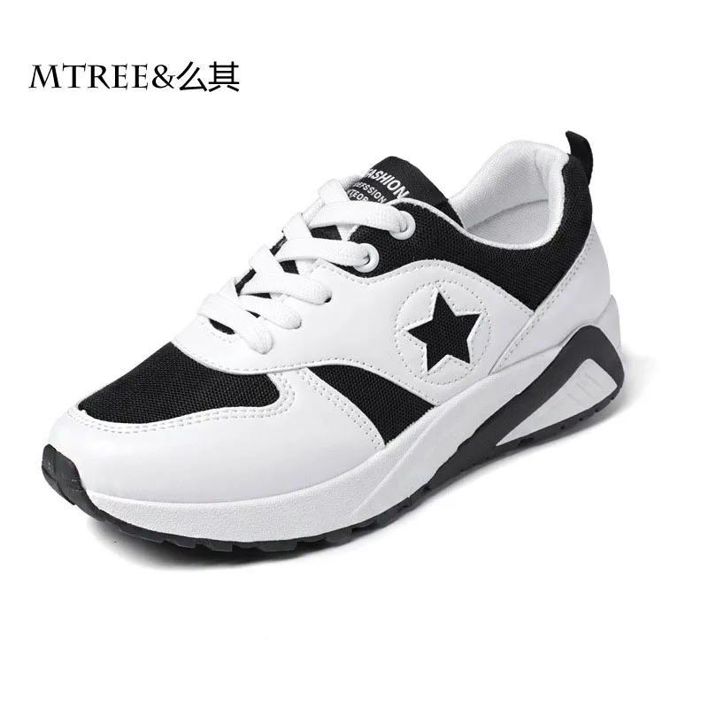 2017 Весна Новые Спортивная Обувь для Женщин Дышащий Круглым Носком Плоским