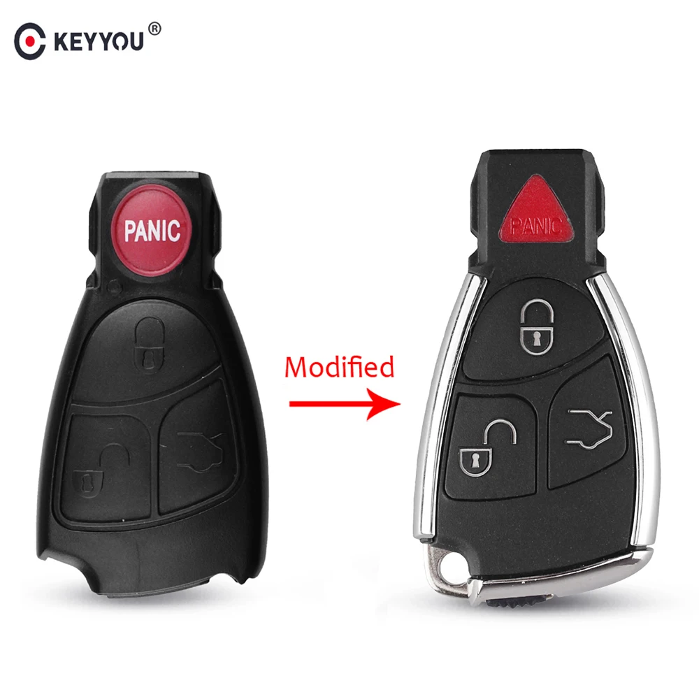 KEYYOU 3 + 1 4 кнопки модифицированный Интеллектуальный Автомобильный ключ