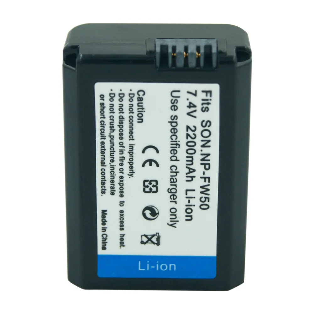 Аккумулятор для камеры Sony Alpha 7R a7R 7S a7S a3000 a5000 a6000 NP FW50 5C A55 7 4 В 2200 мАч|Перезаряжаемые