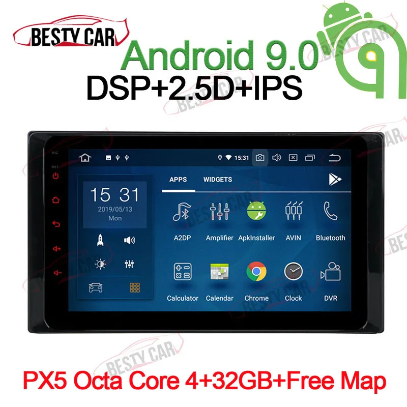 9 &quotAndroid 0 Автомобильный мультимедийный плеер стерео для Тойота торолла аурис