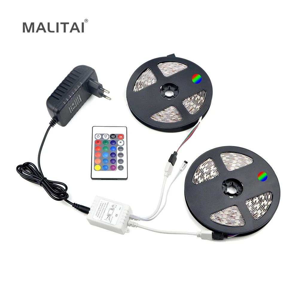 Светодиодная лента 5050 RGB водонепроницаемая IP20/IP65 60 светодиодов на метр 12 В
