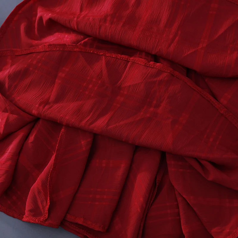 ALPHALMODA Лето спинки праздничный пляжный костюм Высокая талия v-образным вырезом крест-Назад шифон клетчатые шорты сексуальные пляжные профессионально-технические комбинезоны