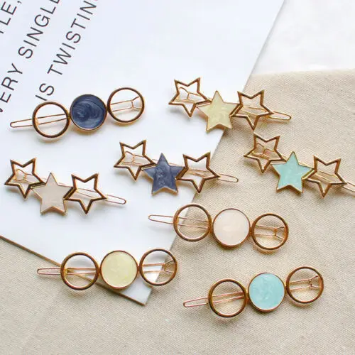 2019 Elegant Women Star Hair Clip Headwear Ornament Headband Hairpin Barrette Fashion Accessories Pins заколки | Красота и