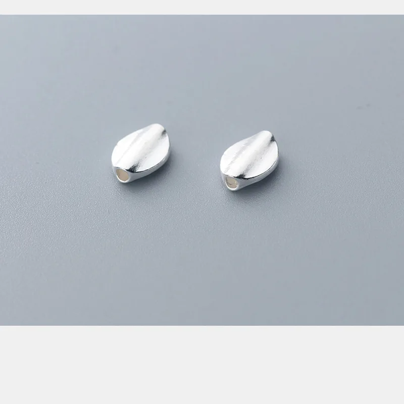 925 стерлингового серебра абстрактный лист амулет украшения ручная работа