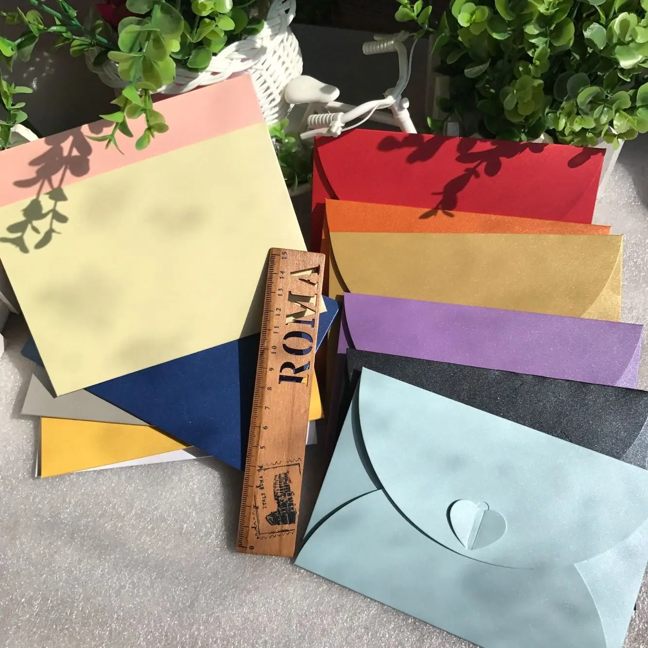 M& G 50 шт./компл. конверты для приглашений прополка конверт 17,5*11 см(1 дюйм = 2,54 см) бумажные конверты свадебные приглашения конверт