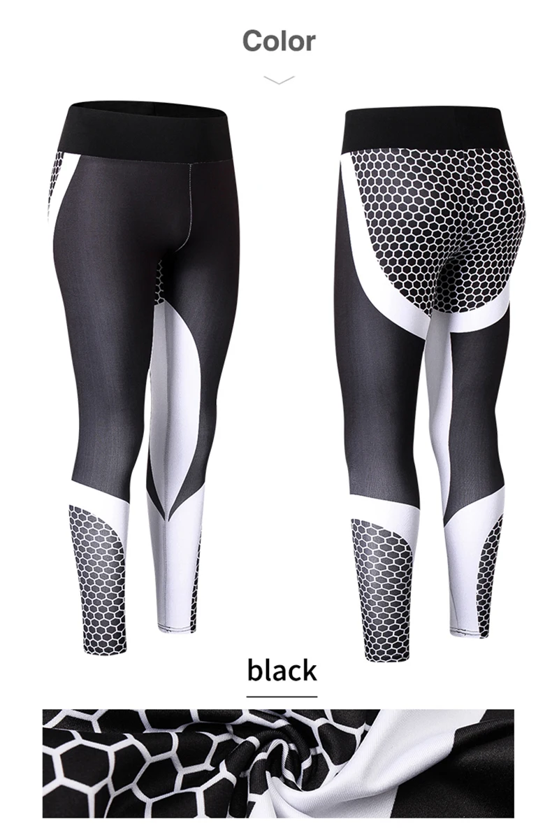 Womens Running Leggings Compression Pants Yoga Trousers Running Tights Sport Trousers Exercise Pants Womens Elastic
