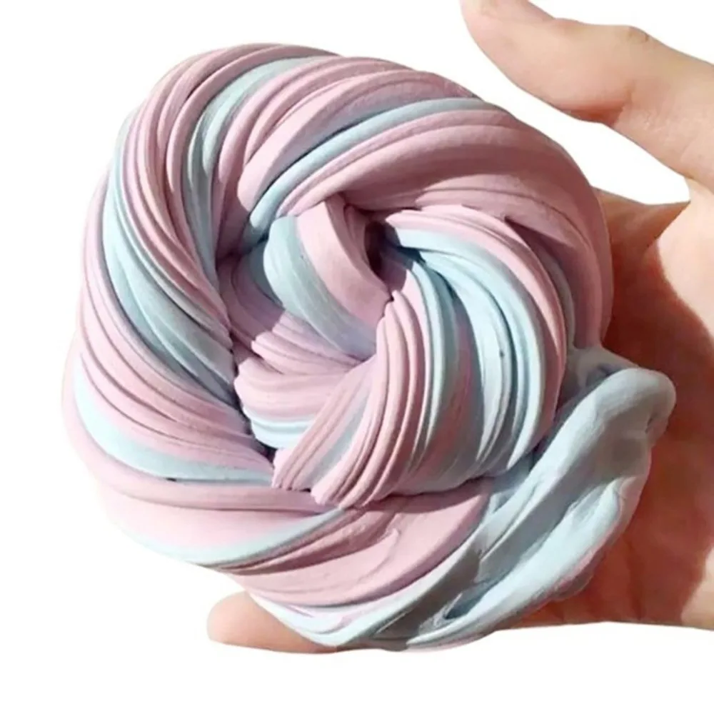 DIY Пластилин красочный пушистый пенный шпатлевка для снятия стресса магический