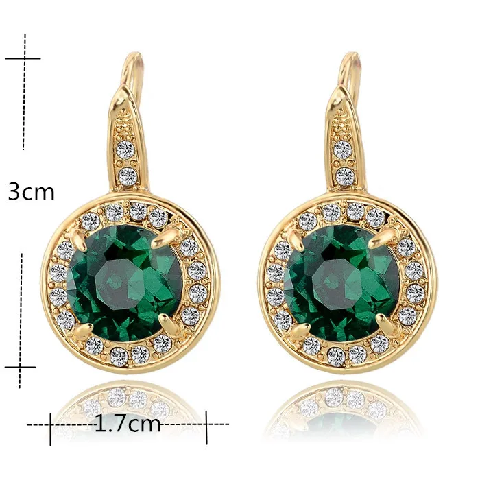 CHICVIE серьги золотого цвета с камнями для женщин Кристалл AAA кубические Серьги