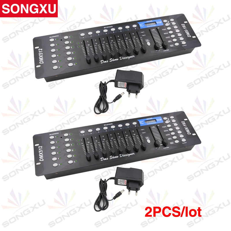 2 шт. 192 DMX контроллер диджей оборудование 512 консоль освещения для сценического