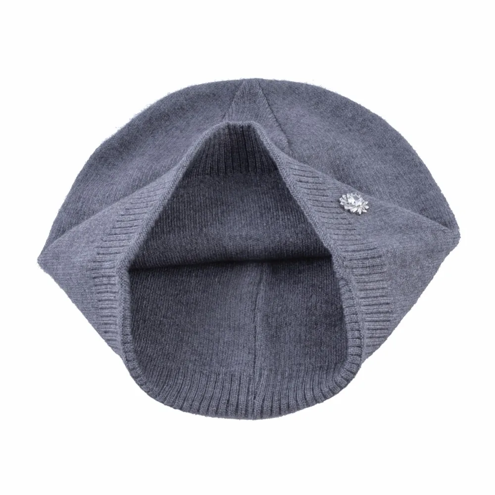 TQMSMY зимние вязаные шерстянные шапки для женщин плотно облегающие бини Циркон