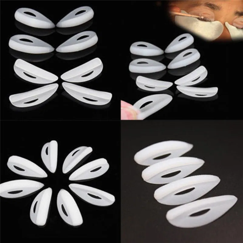 4 пары силикона ресницы долговременная накладка химическая завивка подъема