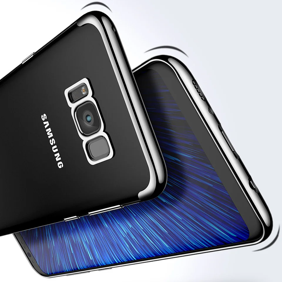 Блестящий чехол из ТПУ для Samsung Galaxy S8 Plus S9 S7 Edge Note 8 A5 A7 A8 J5 J7 2016 2017 2018 блестящие