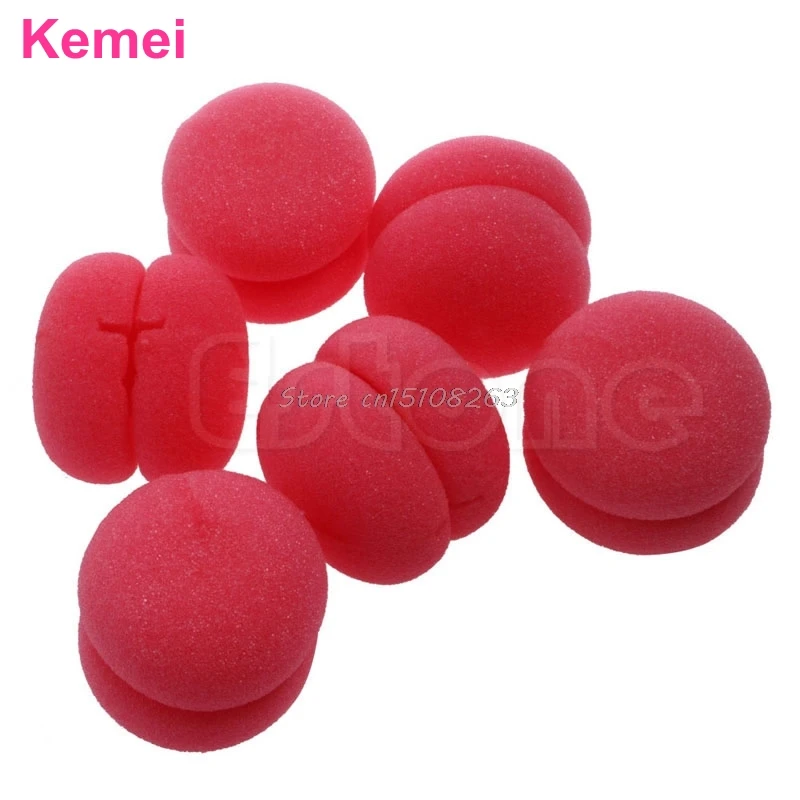 Бесплатная доставка 18 шт мягкие шарики мягкий спонж для волос уход за бигуди