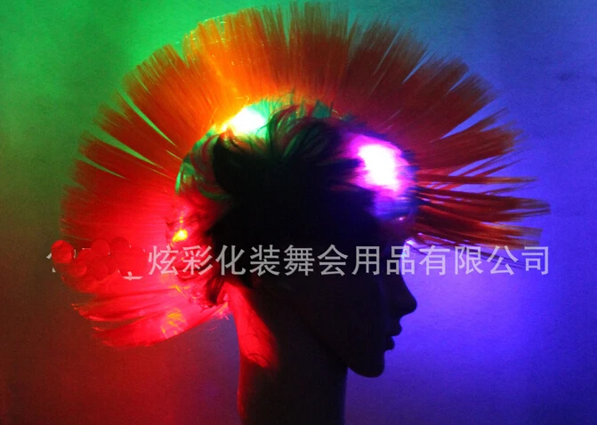 Бесплатная доставка 120 г парик для вечевечерние Mohawk Хэллоуина вечеринки панк