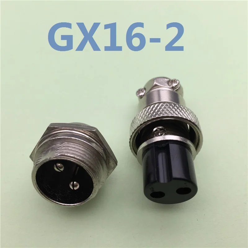 

1set GX16 2 Pin Male & Female Diameter 16mm Wire Panel Connector L70 GX16 Circular Connector Aviation Socket Plug Free Shipping