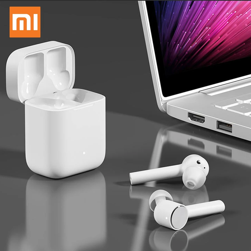 

Original Xiaomi Bluetooth Earphone Air Wireless Headset Earphones Earbuds with Mic Earphone with Charging Box for iphone Xiaomi