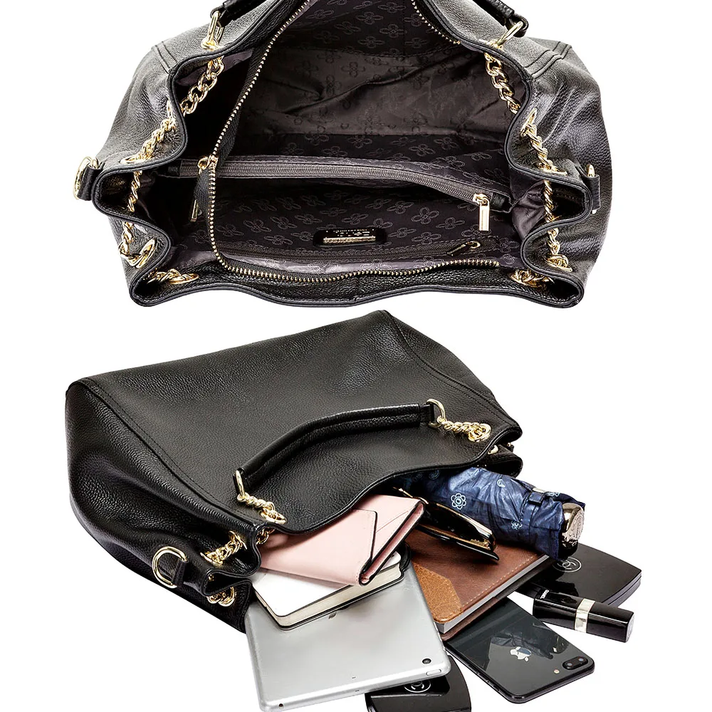 Zency 100% натуральная кожа модная женская сумка на плечо высокое качество