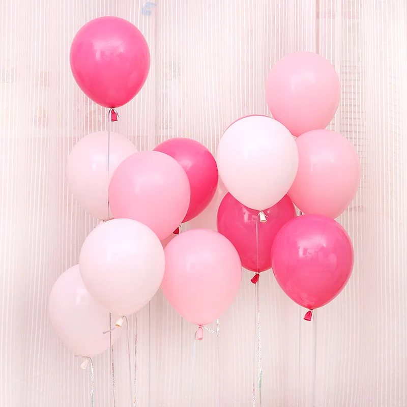 

30PCS 10inch Balloons Latex Inflatable White/Pink/Rose Balloons for Home Wedding Party Decoration Bachelorette Party Supplies