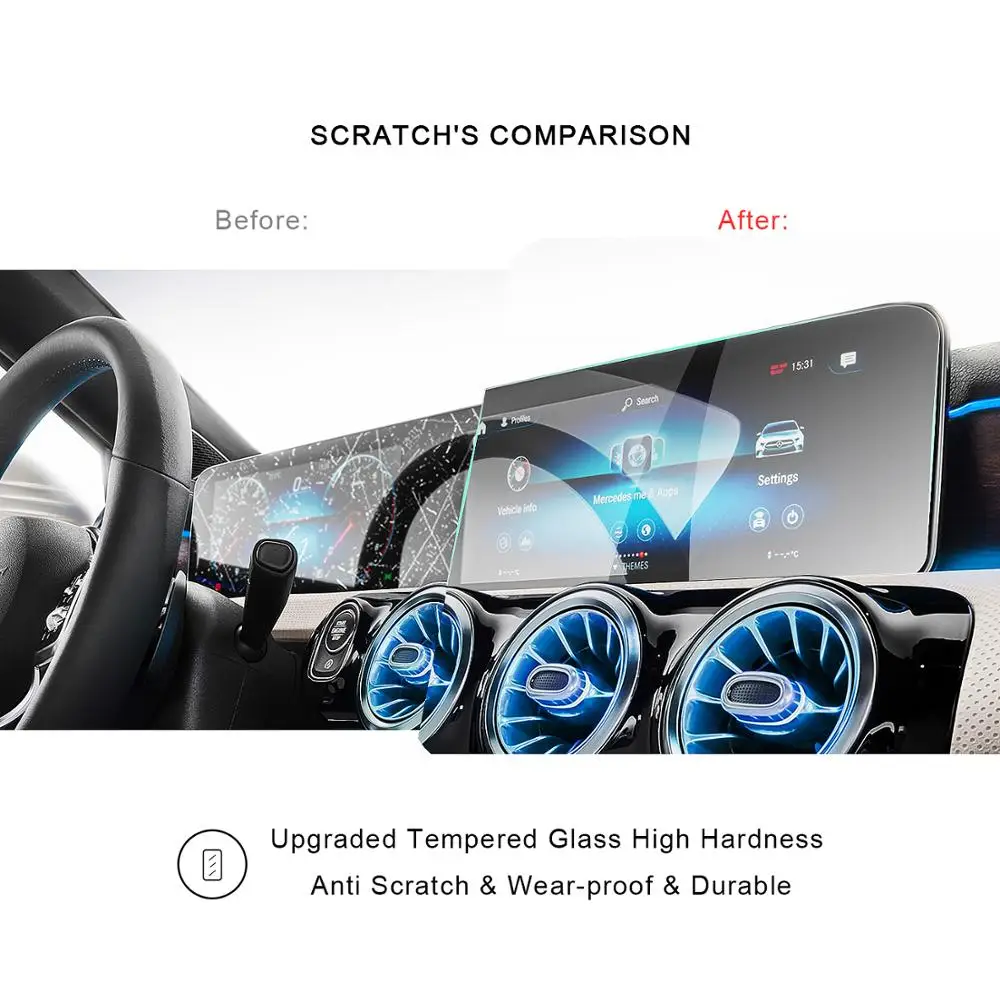 RUIYA полноэкранная Защитная пленка Mercedes Benz A Class W177/V177 10 25 дюймовый навигационный