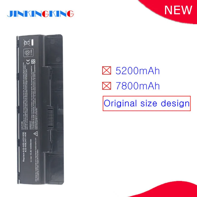 Новые батареи A32-N56 Аккумулятор для ноутбука Asus N76 N76V N76VJ N76VM N76VZ R503C B53V B53A F45A F55 F45U R500N R500VD