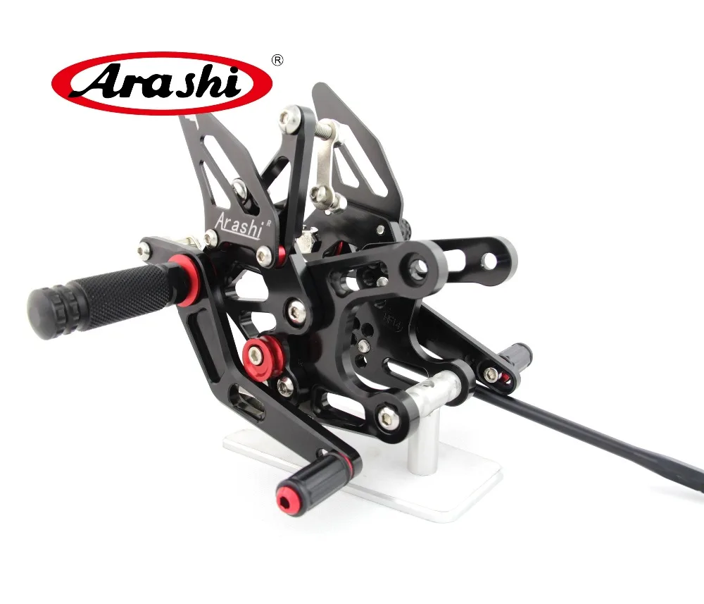 Arashi CNC регулируемая подножка задняя Подножка для KAWASAKI NINJA ZX10R ZX 10R 2008 2009 2010 подножки