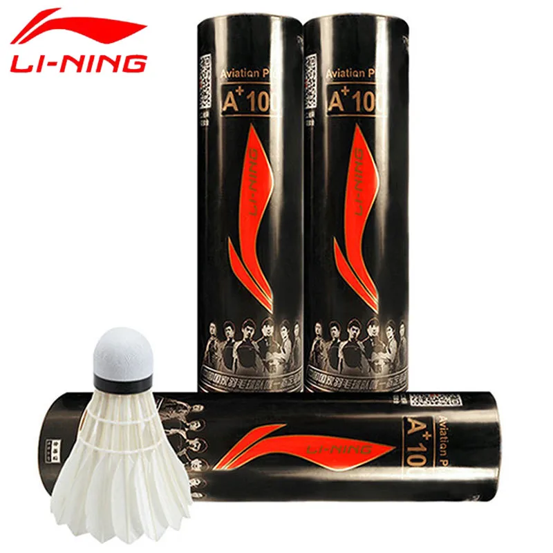 1 баррель = 6 шт скорость 76/77 LI-NING Волан для бадминтона A + 100/A 300 Международный мяч