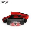 Налобный фонарь, профессиональный, 4 режима, водонепроницаемый, XPE белый + 2 светодиода