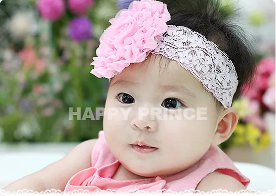 Аксессуары для волос девочек красивый кружевной головной убор с цветочным