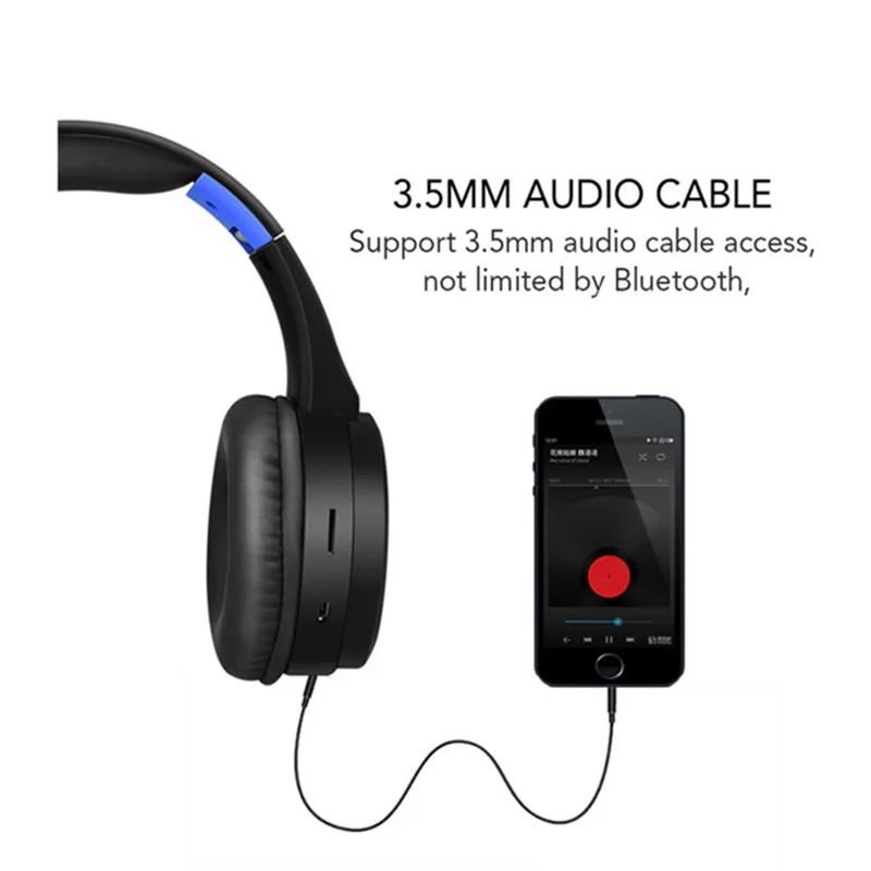 Высокое качество Беспроводная Bluetooth 5 0 игровая гарнитура поддержка SD FM карта для