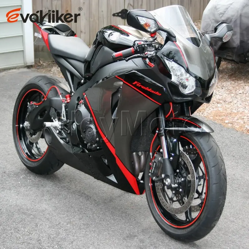 ABS обтекатель для мотоцикла CBR1000RR 2008 2009 2010 2011 белые черные CBR1000 RR 08 09 10 11 панели