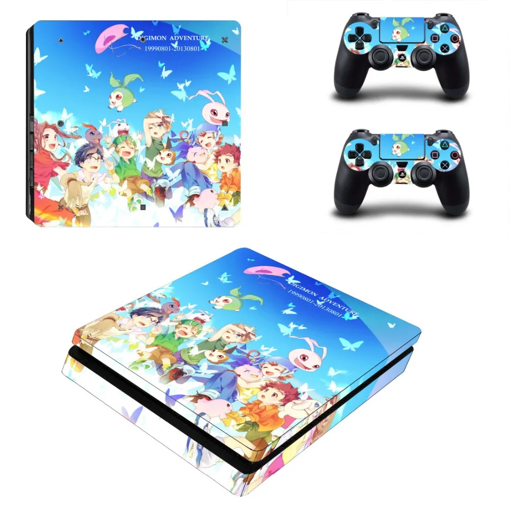 Стикер для приключений Digimon PS4 Slim Skin Виниловая наклейка консоли PlayStation 4 и 2