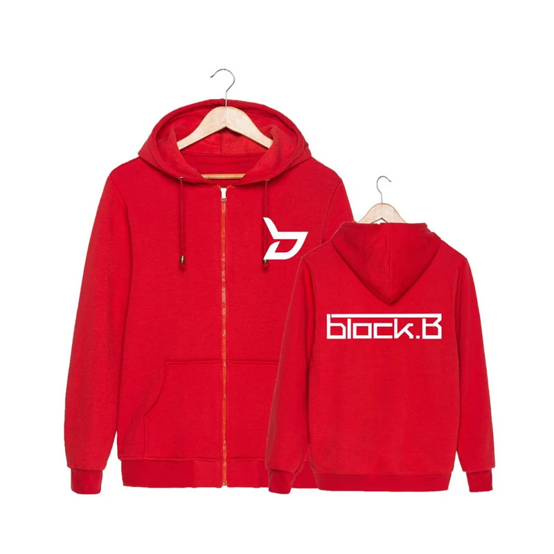 KPOP/модные корейские толстовки на молнии с блочным блоком B ZICO P.O JAEHYO B-BOMB из хлопка |