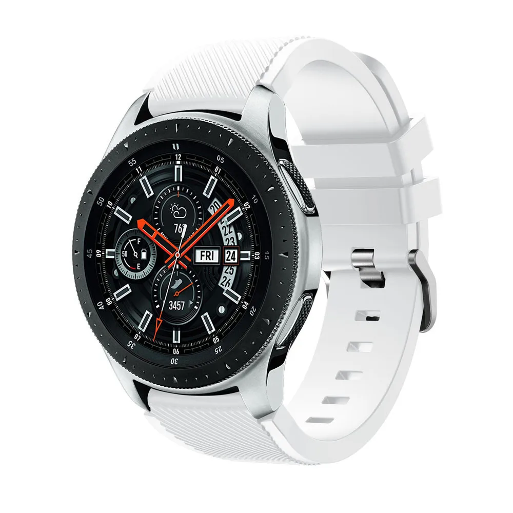Мягкий силиконовый сменный ремешок для наручных часов ремешок для samsung Galaxy Watch 46mm Шестерни S3 классический/Frontier 22 мм Correas de reloj